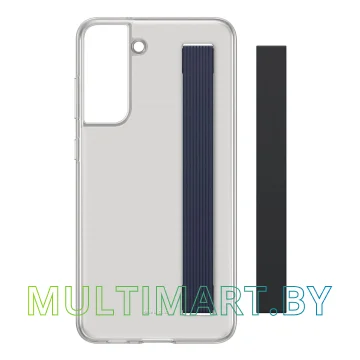 Чехол для телефона Samsung Slim Strap Cover для Galaxy S21 FE (темно-серый) картинка 7